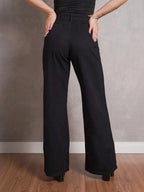 Calça Jeans Feminina Shein Wide Leg 100% Jeans Feminina Tecido Grosso Premium