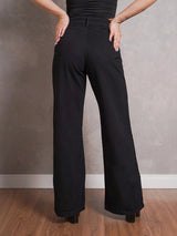 Calça Jeans Feminina Shein Wide Leg 100% Jeans Feminina Tecido Grosso Premium