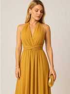Vestido Longo Elegante Sem Mangas