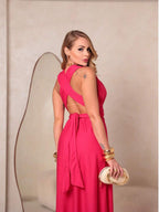 Vestido Longo Elegante Sem Mangas